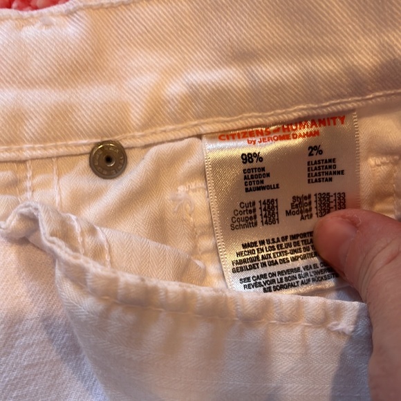 WHITE JEANS BOOT CUT SIZE 31 Ladies - Picture 6 of 9